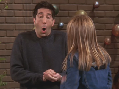 Friends | 1007 | Ross holds a spider