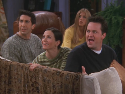Friends | 611 | Joey and Janine kissed it up real nice