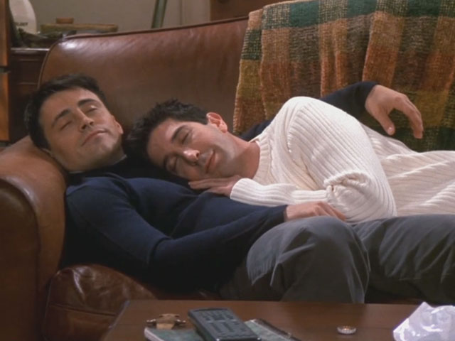Friends | 706 | Ross and Joey wake up from their first nap