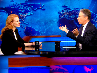 Jessica Chastain | January 16th 2013 | The Daily Show with Jon Stewart