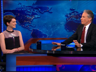 Anne Hathaway | January 7th 2013 | The Daily Show with Jon Stewart