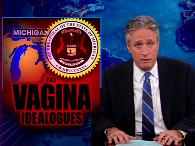 The Vagina Idealogues - Michigan Lawmaker Banned From Speaking - The Daily Show