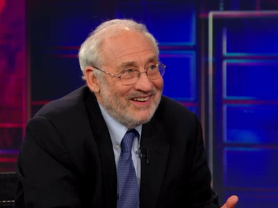 Daily Show on Joseph Stiglitz Extended Interview Pt  2 From The Daily Show With Jon
