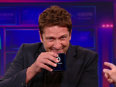Gerard Butler's Face - The Daily Show