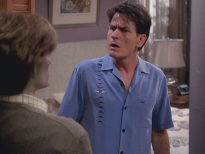 Two and a Half Men | 816 | Charlie Sheen's last ever scene